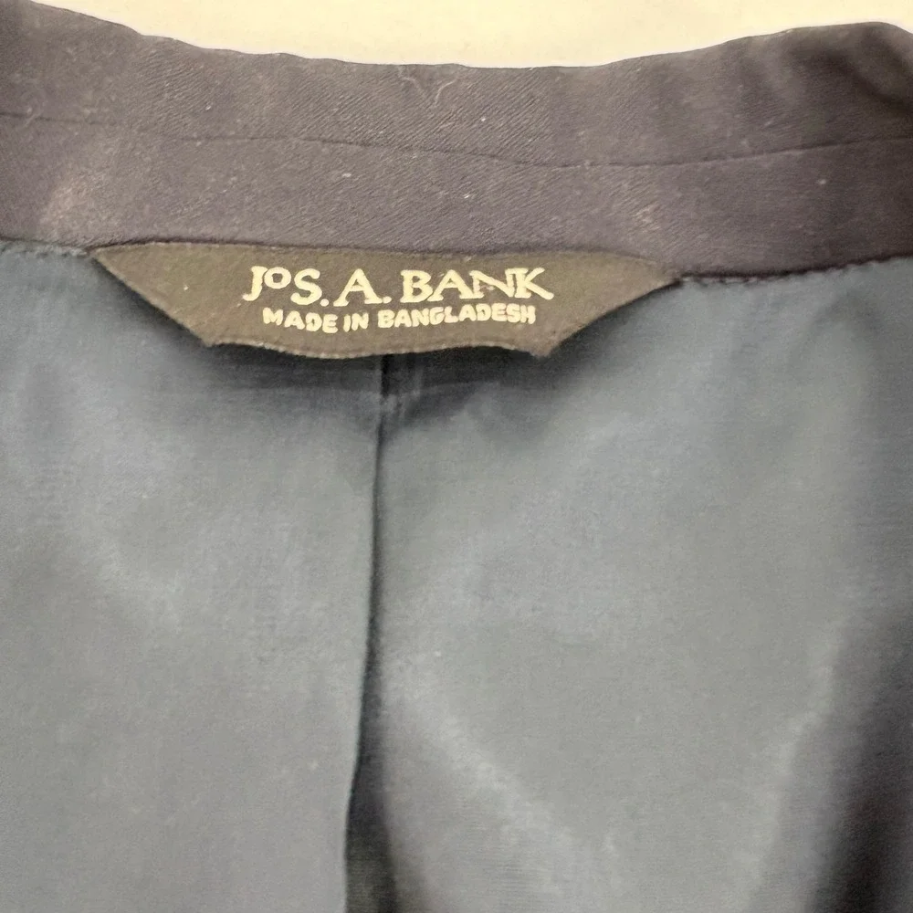 Jos. A. Bank Blazer Mens Navy Blue 50R 50x34 Gold Buttons 2B/4B Preppy Academia